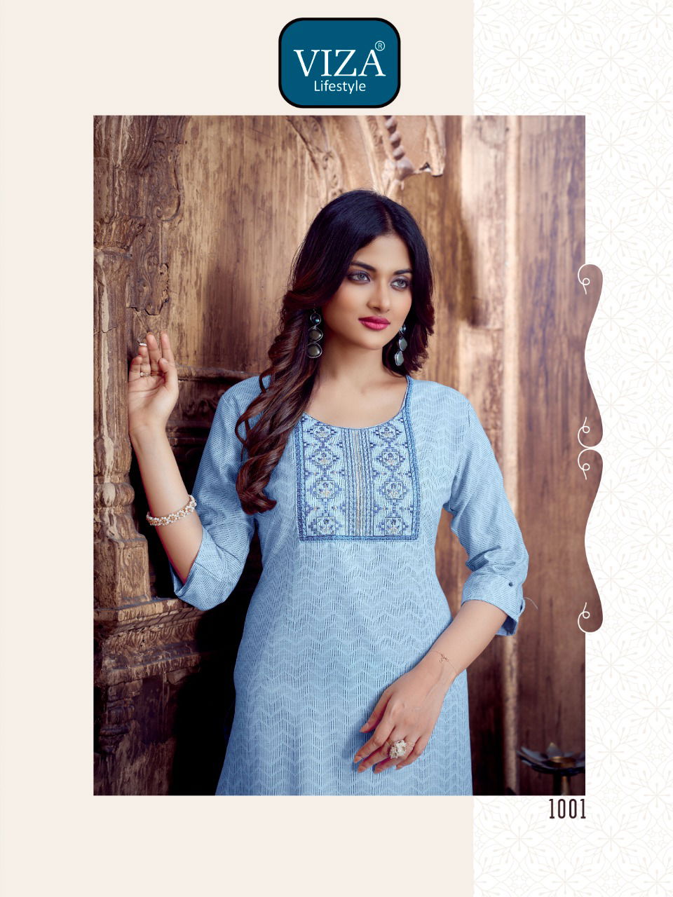 Viza lifestyle Princess Ethnic Wear Wholesale Cotton Kurtis Catalog